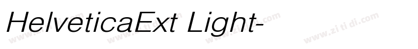 HelveticaExt Light字体转换